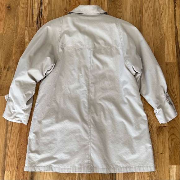 London Fog Limited Edition Tan Petite Trench Coat Jacket 4P - Picture 8 of 9